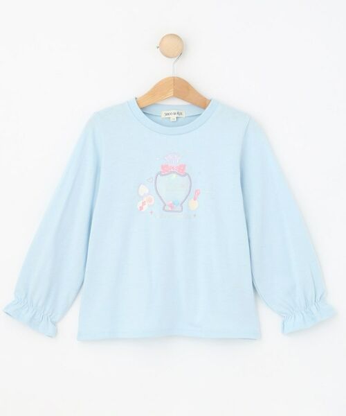 SHOO・LA・RUE / シューラルー Tシャツ | 【100-150cm】オーガンジーモチーフ使いロンT | 詳細1