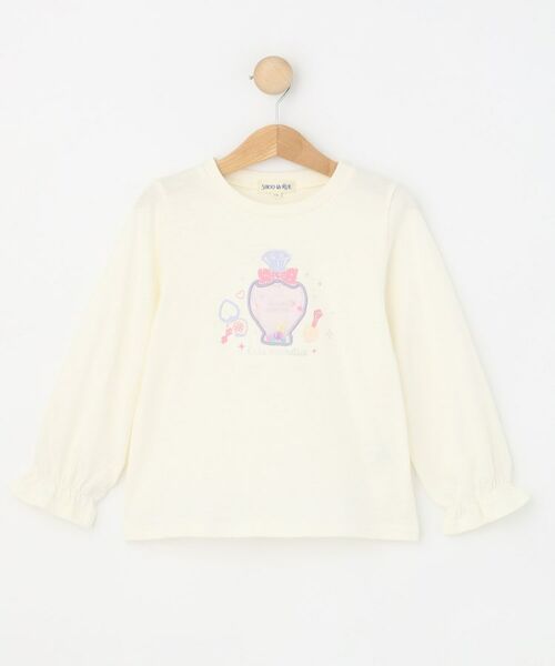 SHOO・LA・RUE/シューラルー 【100-150cm】オーガンジーモチーフ使いロンT オフホワイト(003) 10(100cm) SHOO・LA・RUE/シューラルー 【100-150cm】オーガンジーモチーフ使いロンT オフホワイト(003) 10(100cm)