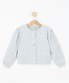 SHOO・LA・RUE / シューラルー カーディガン・ボレロ | 【100-150cm】フラワー刺繍リブカーデガン