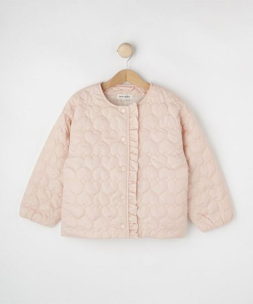 SHOO・LA・RUE / シューラルー レザーブルゾン・ジャケット | 【100-150cm】ハートキルトノーカラーブルゾン | 詳細1