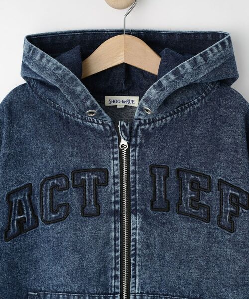 SHOO・LA・RUE / シューラルー レザーブルゾン・ジャケット | 【130-150cm】デニムフードブルゾン | 詳細3