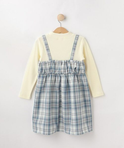 SHOO・LA・RUE / シューラルー ロング・マキシ丈ワンピース | 【100-150cm】ジップ使いチェックドッキングワンピース | 詳細2