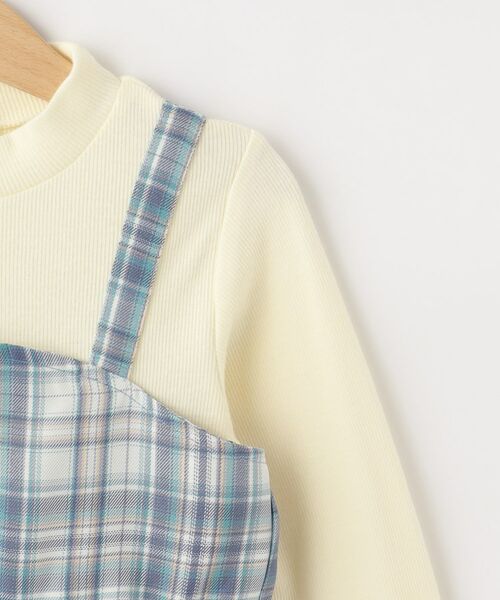 SHOO・LA・RUE / シューラルー ロング・マキシ丈ワンピース | 【100-150cm】ジップ使いチェックドッキングワンピース | 詳細4