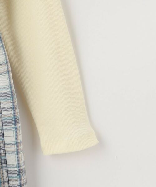 SHOO・LA・RUE / シューラルー ロング・マキシ丈ワンピース | 【100-150cm】ジップ使いチェックドッキングワンピース | 詳細5