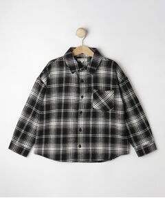 SHOO・LA・RUE / シューラルー シャツ・ブラウス | 【100-150cm】チェックオーバーシャツ