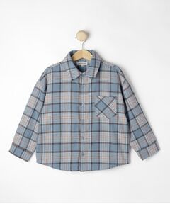 SHOO・LA・RUE / シューラルー シャツ・ブラウス | 【100-150cm】チェックオーバーシャツ