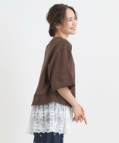 SHOO・LA・RUE / シューラルー その他トップス | 【2点セット】ハーフスリーブミニ裏毛プルオーバー＆レースタンクトップSET | 詳細17