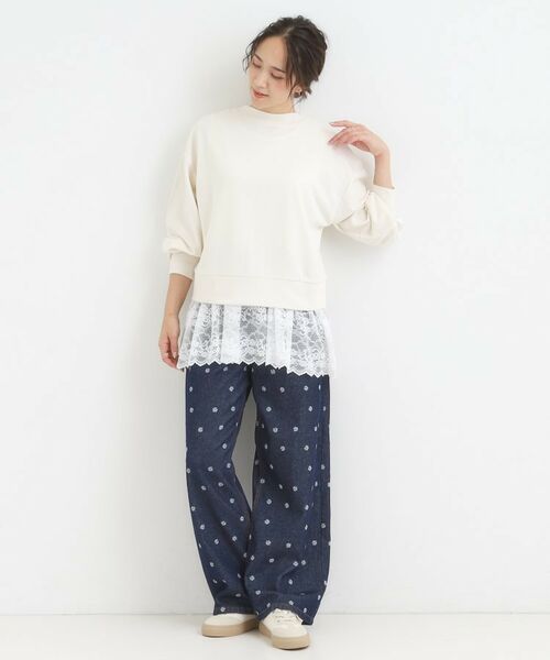 SHOO・LA・RUE / シューラルー その他トップス | 【2点セット】ハーフスリーブミニ裏毛プルオーバー＆レースタンクトップSET | 詳細20