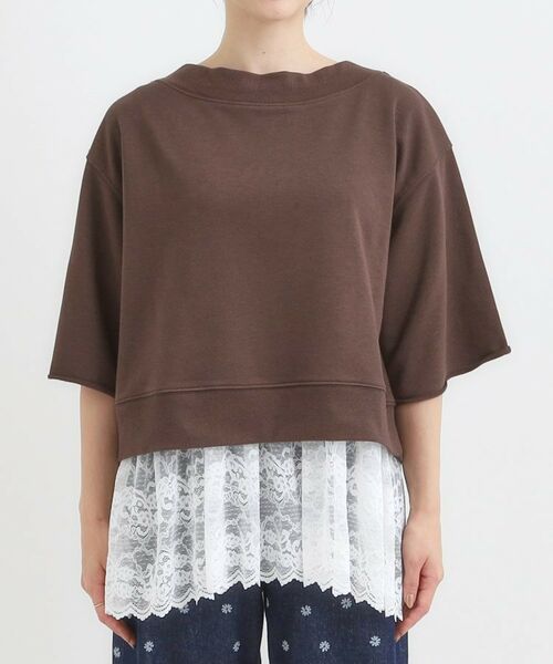 SHOO・LA・RUE / シューラルー その他トップス | 【2点セット】ハーフスリーブミニ裏毛プルオーバー＆レースタンクトップSET | 詳細22