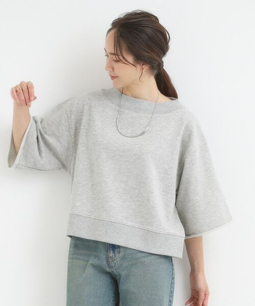 SHOO・LA・RUE / シューラルー その他トップス | 【2点セット】ハーフスリーブミニ裏毛プルオーバー＆レースタンクトップSET | 詳細3