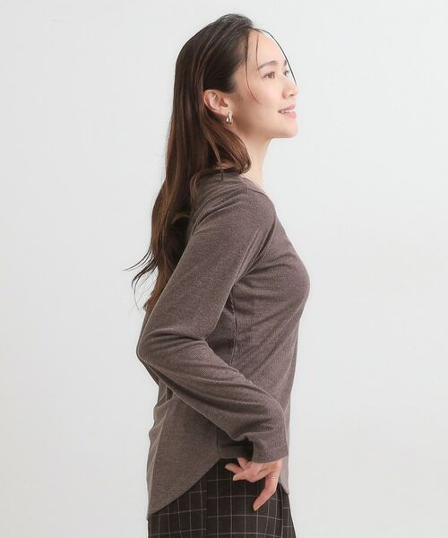 SHOO・LA・RUE / シューラルー カットソー | 【洗濯機可/S-LL】毎日コーデに シアーテレコロンT | 詳細10