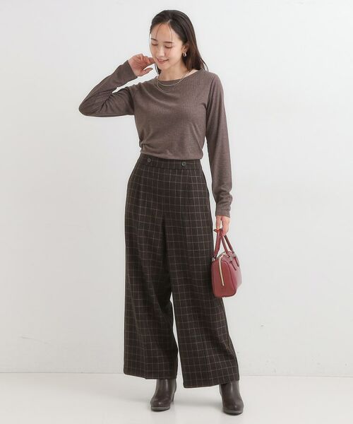 SHOO・LA・RUE / シューラルー カットソー | 【洗濯機可/S-LL】毎日コーデに シアーテレコロンT | 詳細11