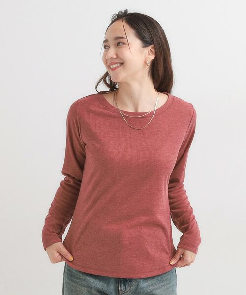 SHOO・LA・RUE / シューラルー カットソー | 【洗濯機可/S-LL】毎日コーデに シアーテレコロンT | 詳細13