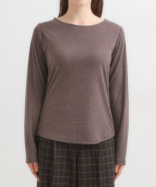 SHOO・LA・RUE / シューラルー カットソー | 【洗濯機可/S-LL】毎日コーデに シアーテレコロンT | 詳細17