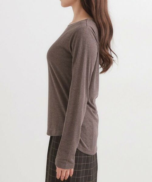 SHOO・LA・RUE / シューラルー カットソー | 【洗濯機可/S-LL】毎日コーデに シアーテレコロンT | 詳細18