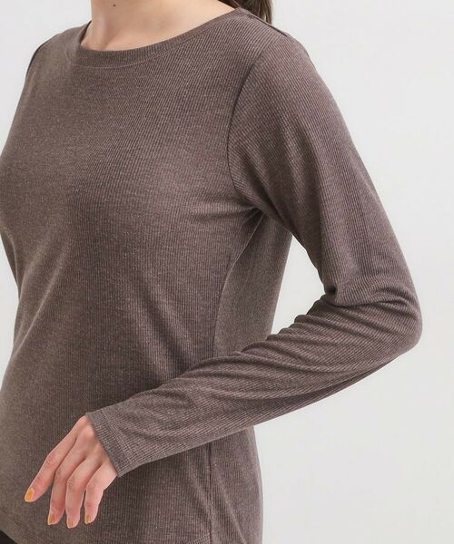 SHOO・LA・RUE / シューラルー カットソー | 【洗濯機可/S-LL】毎日コーデに シアーテレコロンT | 詳細21