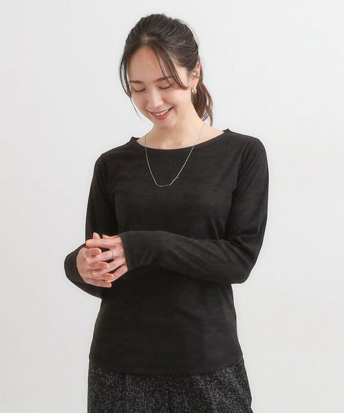 SHOO・LA・RUE / シューラルー カットソー | 【洗濯機可/S-LL】毎日コーデに シアーテレコロンT | 詳細5