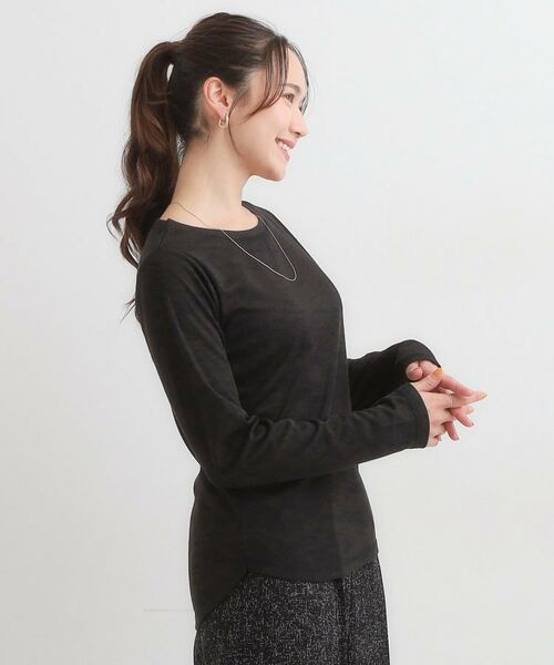 SHOO・LA・RUE / シューラルー カットソー | 【洗濯機可/S-LL】毎日コーデに シアーテレコロンT | 詳細6