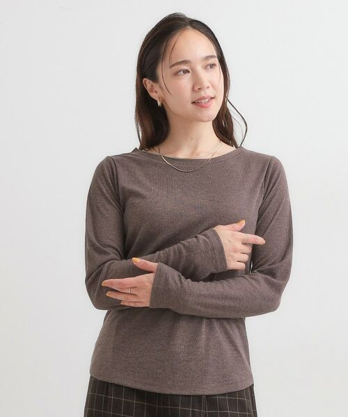 SHOO・LA・RUE / シューラルー カットソー | 【洗濯機可/S-LL】毎日コーデに シアーテレコロンT | 詳細9