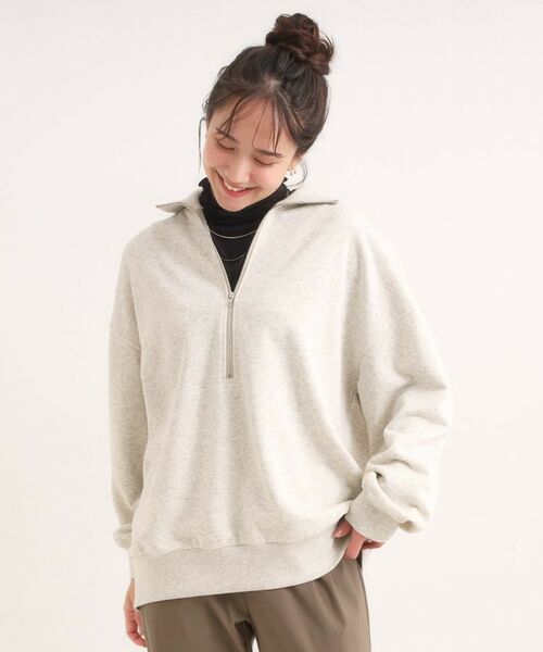 SHOO・LA・RUE / シューラルー スウェット | 8色の選べる楽しさ ハーフジップ オーバーサイズスウェット | 詳細1