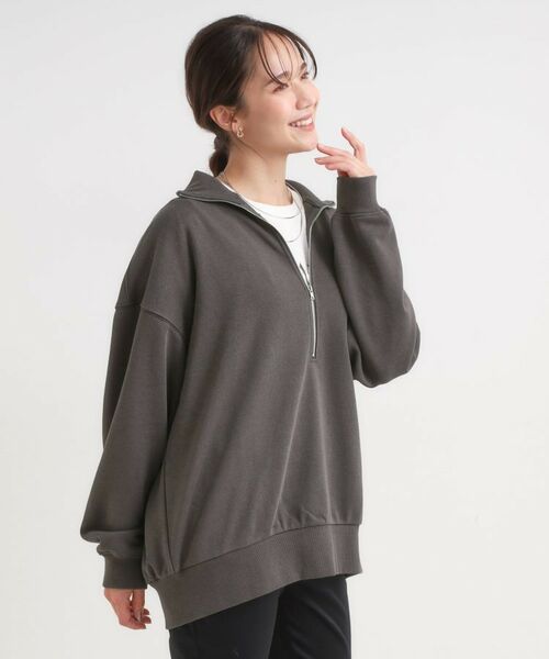 SHOO・LA・RUE / シューラルー スウェット | 8色の選べる楽しさ ハーフジップ オーバーサイズスウェット | 詳細10