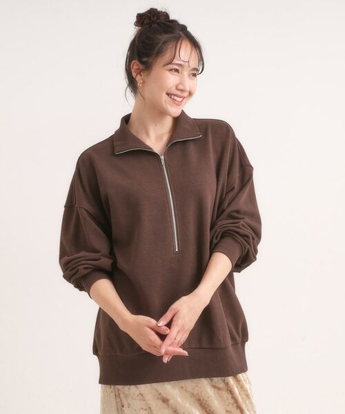 SHOO・LA・RUE / シューラルー スウェット | 8色の選べる楽しさ ハーフジップ オーバーサイズスウェット | 詳細17