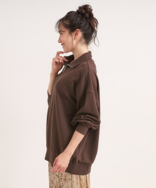 SHOO・LA・RUE / シューラルー スウェット | 8色の選べる楽しさ ハーフジップ オーバーサイズスウェット | 詳細18