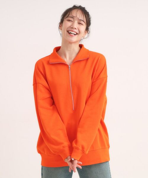 SHOO・LA・RUE / シューラルー スウェット | 8色の選べる楽しさ ハーフジップ オーバーサイズスウェット | 詳細21
