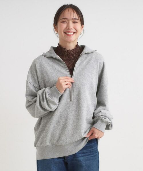 SHOO・LA・RUE / シューラルー スウェット | 8色の選べる楽しさ ハーフジップ オーバーサイズスウェット | 詳細5