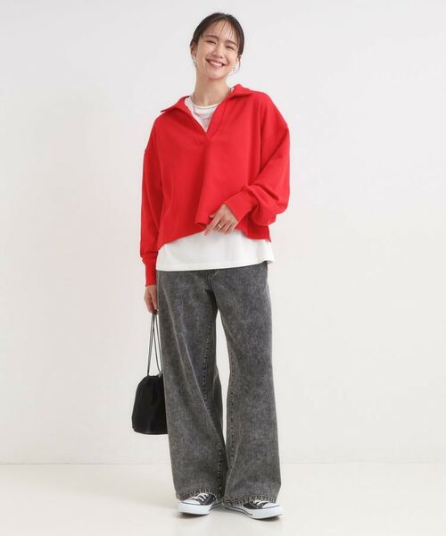 SHOO・LA・RUE / シューラルー スウェット | 【なめらかタッチ/洗濯機可】スキッパーポロスウェット | 詳細11