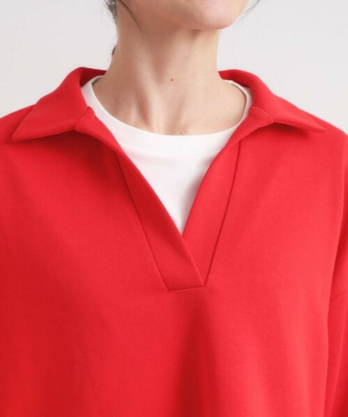 SHOO・LA・RUE / シューラルー スウェット | 【なめらかタッチ/洗濯機可】スキッパーポロスウェット | 詳細16