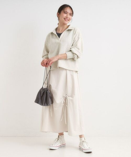 SHOO・LA・RUE / シューラルー スウェット | 【なめらかタッチ/洗濯機可】スキッパーポロスウェット | 詳細3