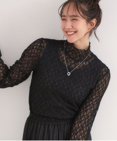 SHOO・LA・RUE / シューラルー カットソー | 【S-LL】上品なレースハイネックトップス