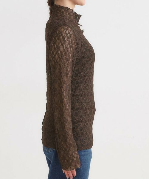 SHOO・LA・RUE / シューラルー カットソー | 【S-LL】上品なレースハイネックトップス | 詳細14