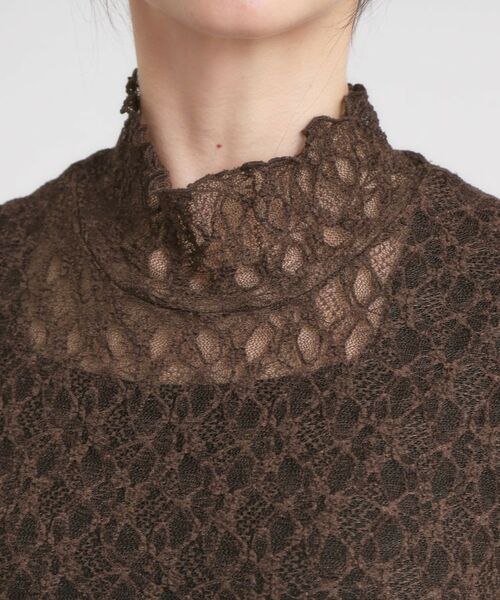 SHOO・LA・RUE / シューラルー カットソー | 【S-LL】上品なレースハイネックトップス | 詳細16