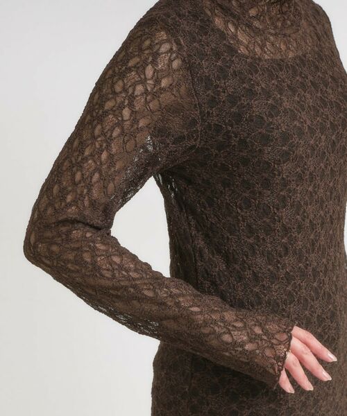SHOO・LA・RUE / シューラルー カットソー | 【S-LL】上品なレースハイネックトップス | 詳細17