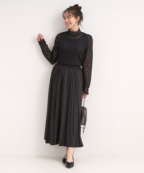 SHOO・LA・RUE / シューラルー カットソー | 【S-LL】上品なレースハイネックトップス | 詳細7