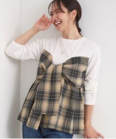 SHOO・LA・RUE / シューラルー カットソー | シャツレイヤード風で1枚でサマ見え ロンT