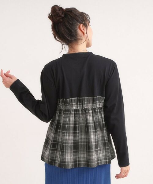 SHOO・LA・RUE / シューラルー カットソー | シャツレイヤード風で1枚でサマ見え ロンT | 詳細2