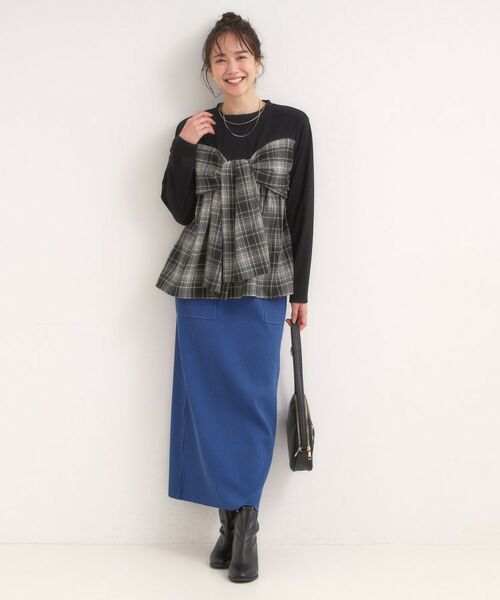 SHOO・LA・RUE / シューラルー カットソー | シャツレイヤード風で1枚でサマ見え ロンT | 詳細3