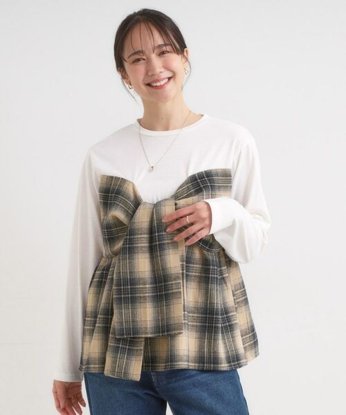 SHOO・LA・RUE / シューラルー カットソー | シャツレイヤード風で1枚でサマ見え ロンT | 詳細5