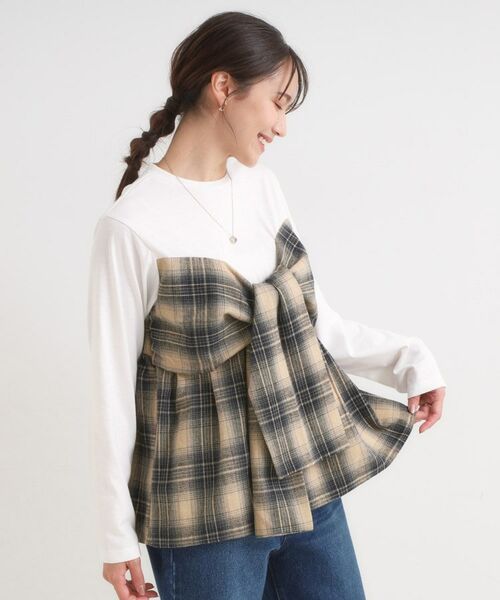 SHOO・LA・RUE / シューラルー カットソー | シャツレイヤード風で1枚でサマ見え ロンT | 詳細6