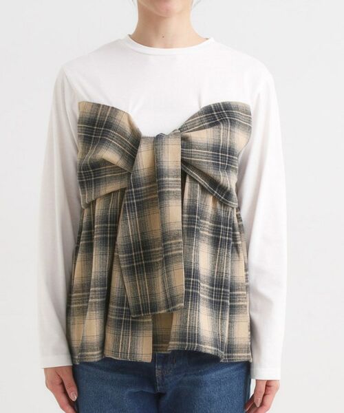 SHOO・LA・RUE / シューラルー カットソー | シャツレイヤード風で1枚でサマ見え ロンT | 詳細9