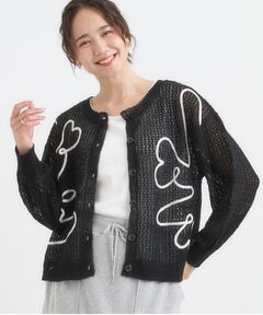 SHOO・LA・RUE / シューラルー カーディガン・ボレロ | コード刺繍アソートメッシュカーディガン