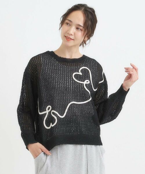 SHOO・LA・RUE / シューラルー カーディガン・ボレロ | コード刺繍アソートメッシュカーディガン | 詳細10