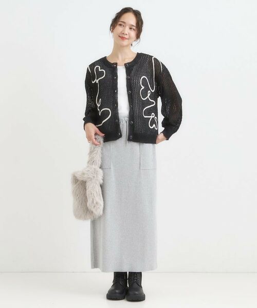 SHOO・LA・RUE / シューラルー カーディガン・ボレロ | コード刺繍アソートメッシュカーディガン | 詳細12