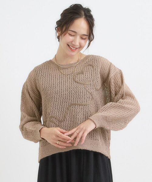 SHOO・LA・RUE / シューラルー カーディガン・ボレロ | コード刺繍アソートメッシュカーディガン | 詳細17