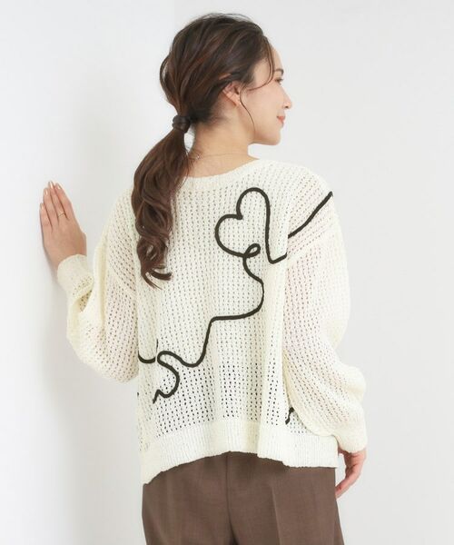 SHOO・LA・RUE / シューラルー カーディガン・ボレロ | コード刺繍アソートメッシュカーディガン | 詳細2