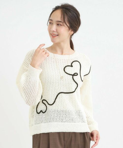 SHOO・LA・RUE / シューラルー カーディガン・ボレロ | コード刺繍アソートメッシュカーディガン | 詳細3