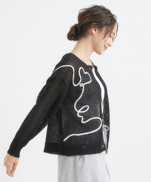 SHOO・LA・RUE / シューラルー カーディガン・ボレロ | コード刺繍アソートメッシュカーディガン | 詳細9